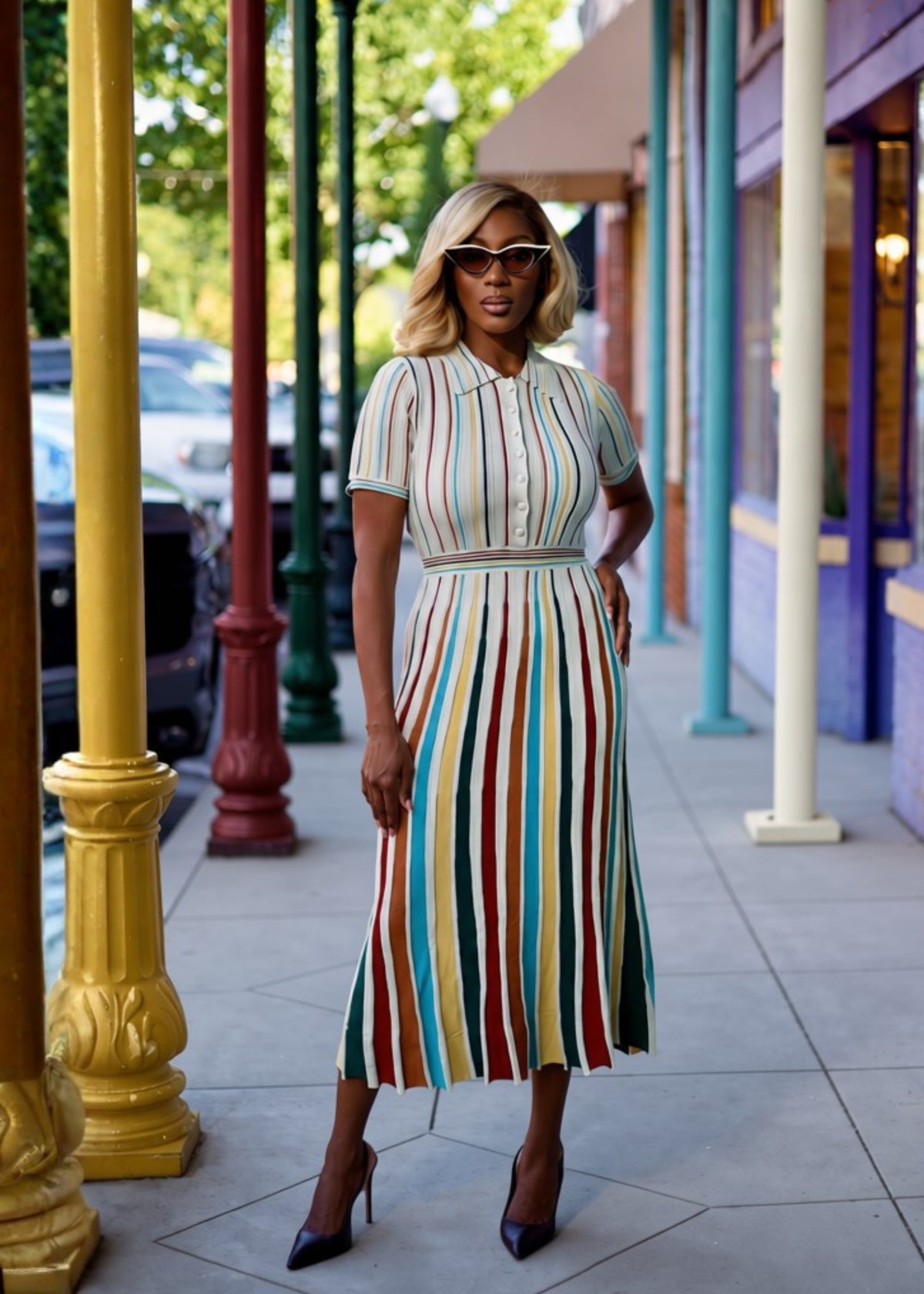 Color Couture Knit Dress