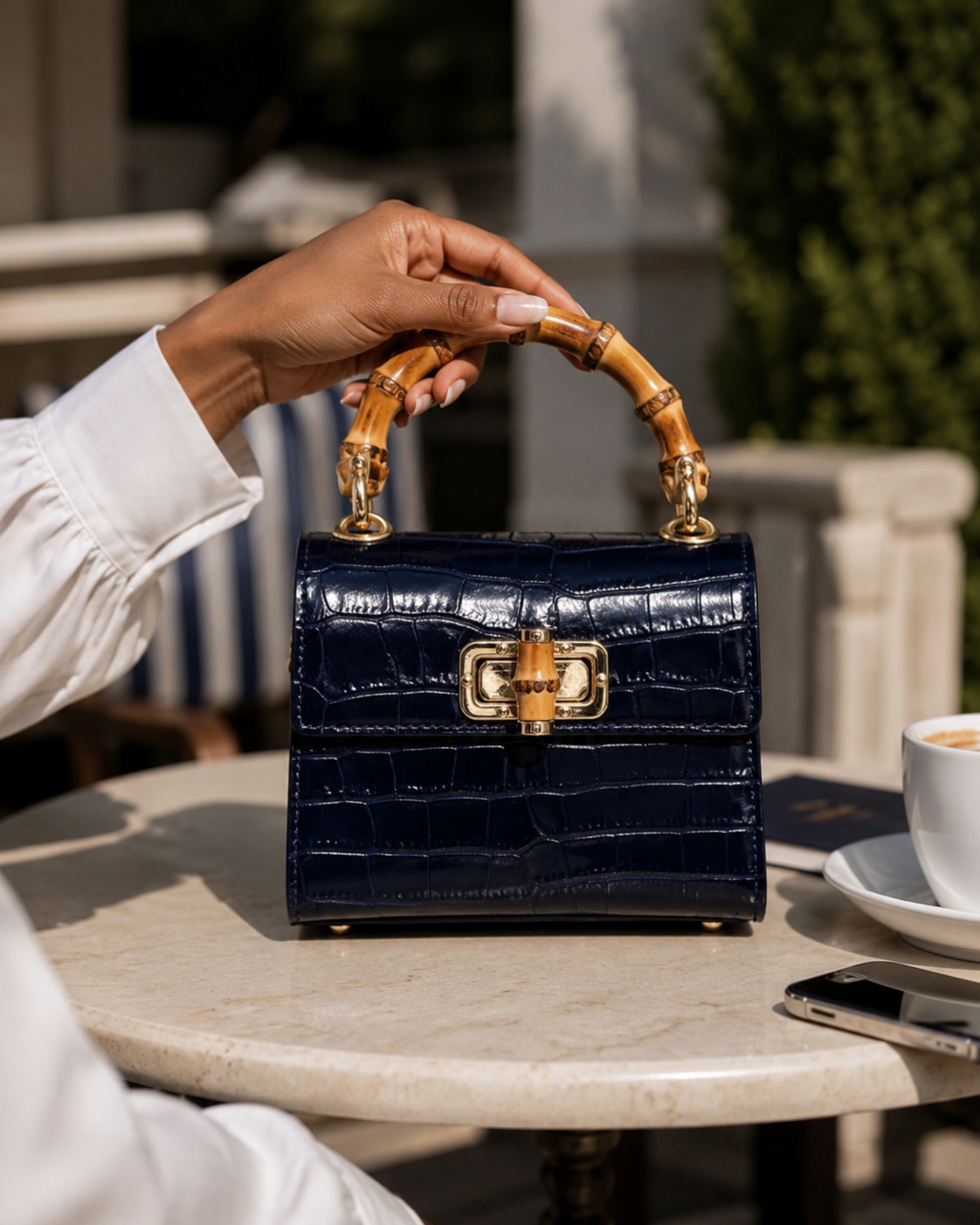 Estate Croc Satchel