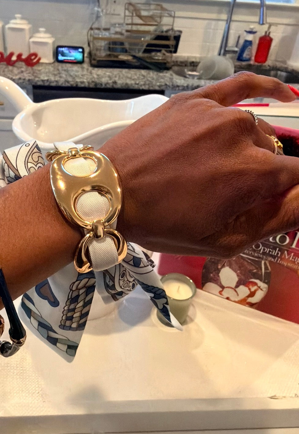 Lisa Twill Cuff Bracelet