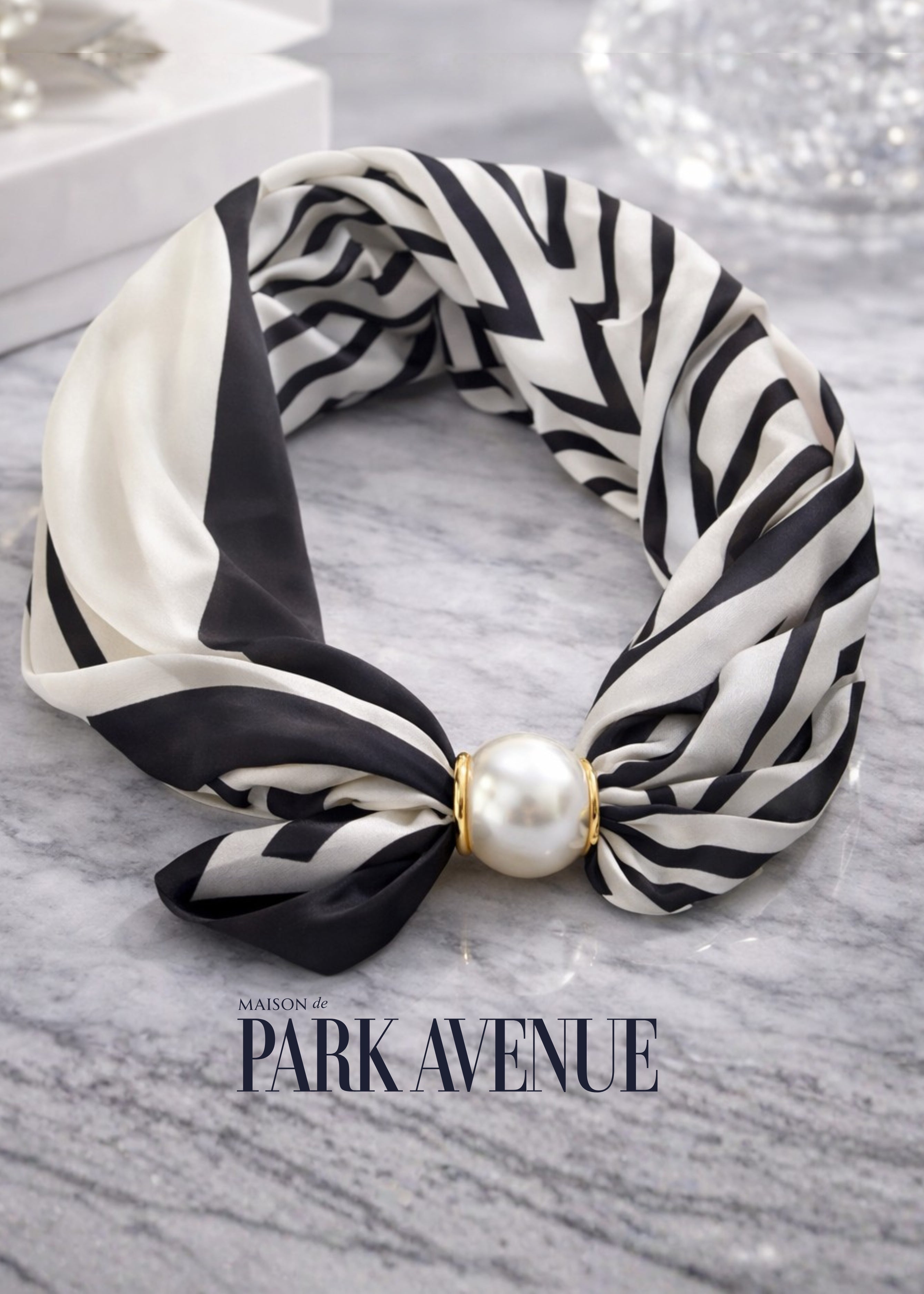 Hampton Blaque Scarf Necklace