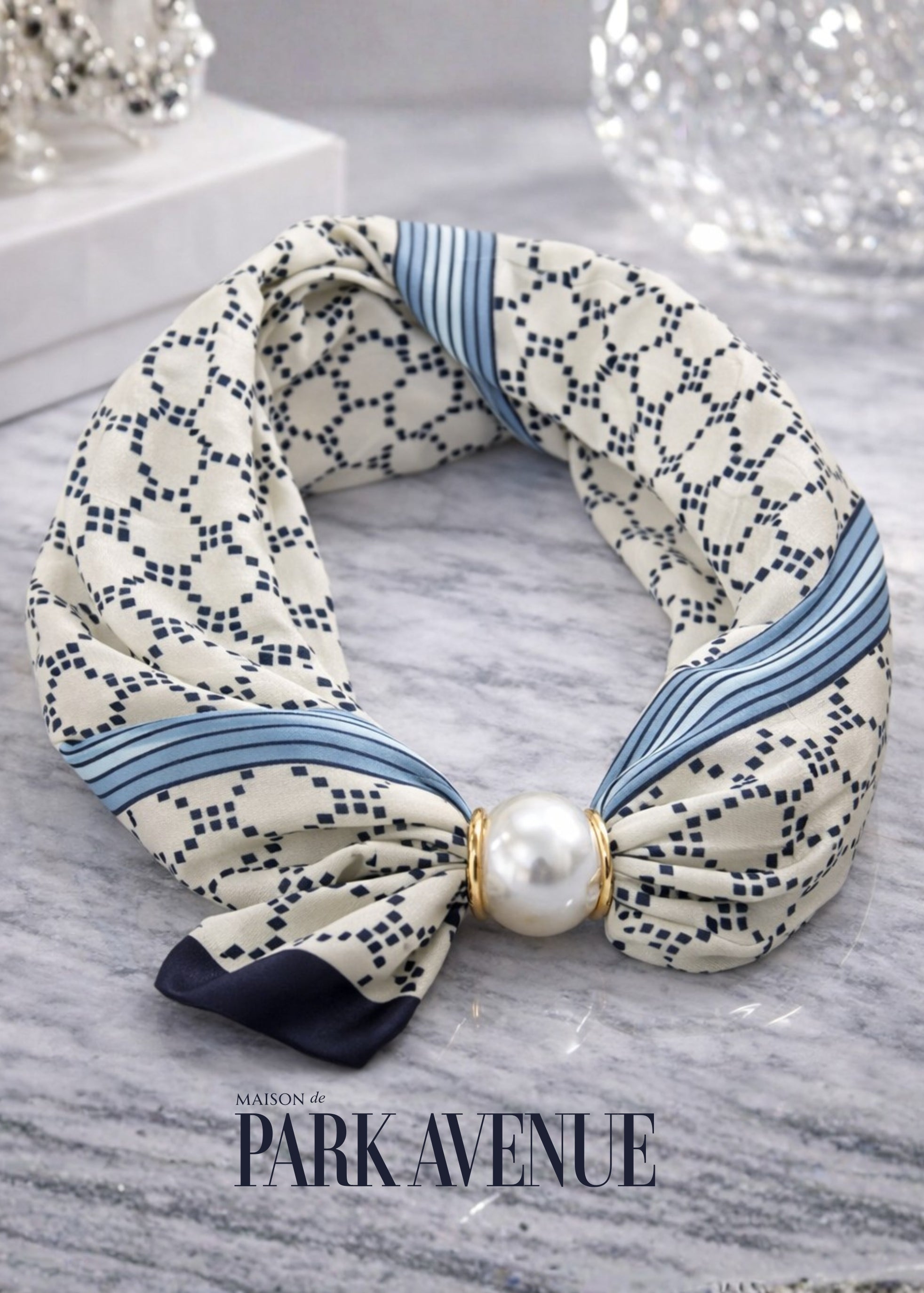 Hampton Bleau Scarf Necklace