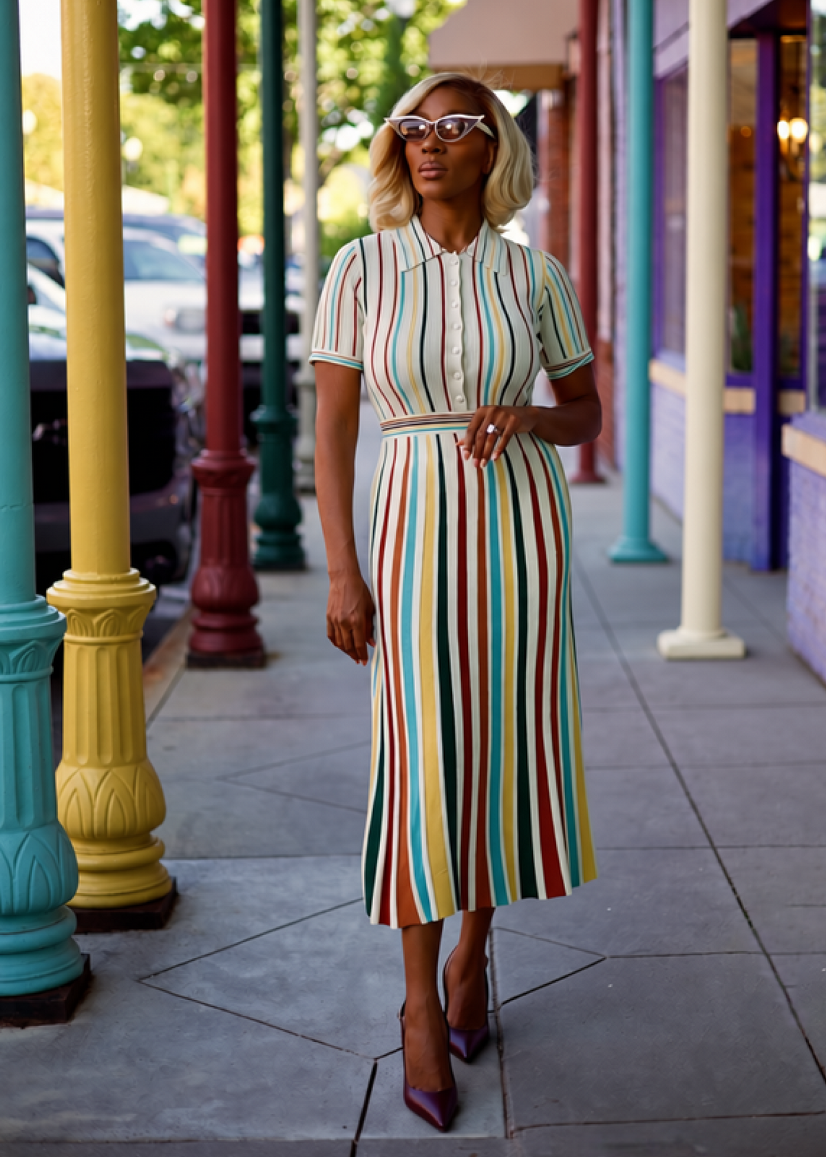 Color Couture Knit Dress